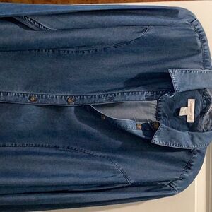 Coldwater Creek Blue Denim Top